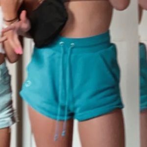 Blue Reverse Weave Champion Shorts